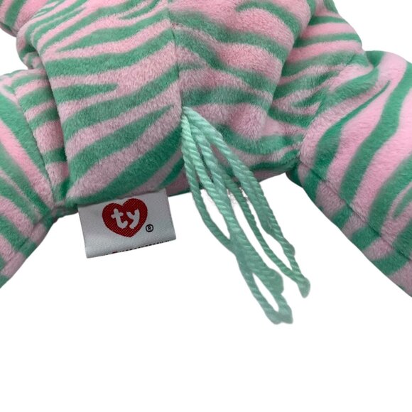 Vtg 1996 Ty Inc. Zulu Zebra Pillow Pals Collection 15” Plush Stuffed Animal Toy - Picture 4 of 6